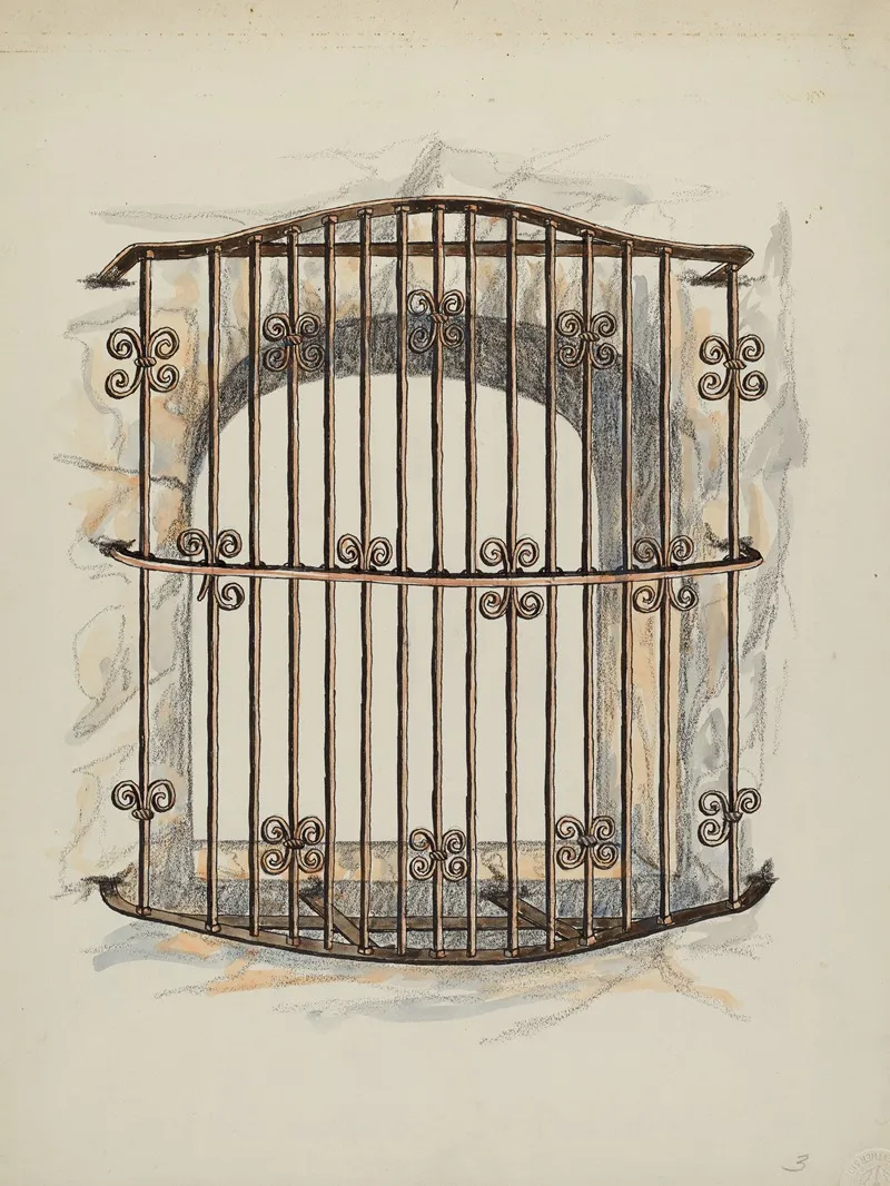 Iron Grille At Window A Restoration