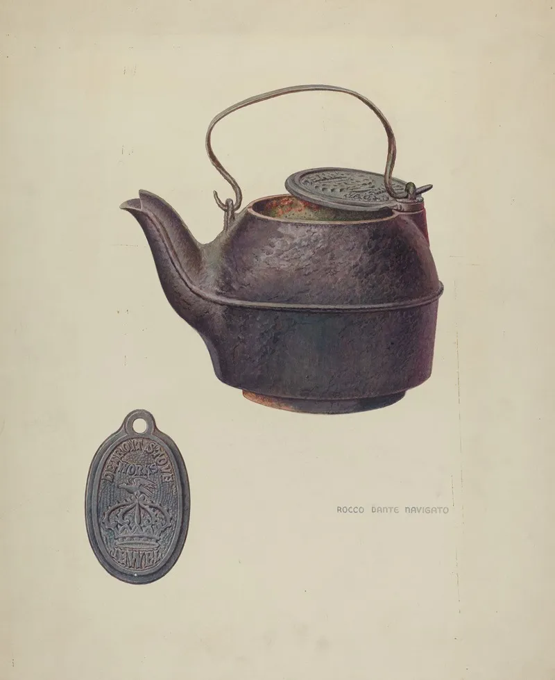 Iron Kettle 2 by Rocco Navigato - Canvas Print