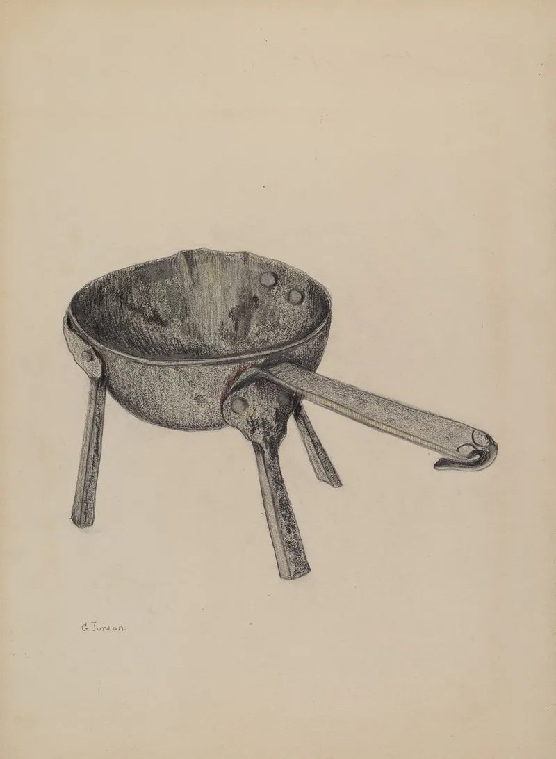 Iron Ladle by Genevieve Jordan - Canvas Print