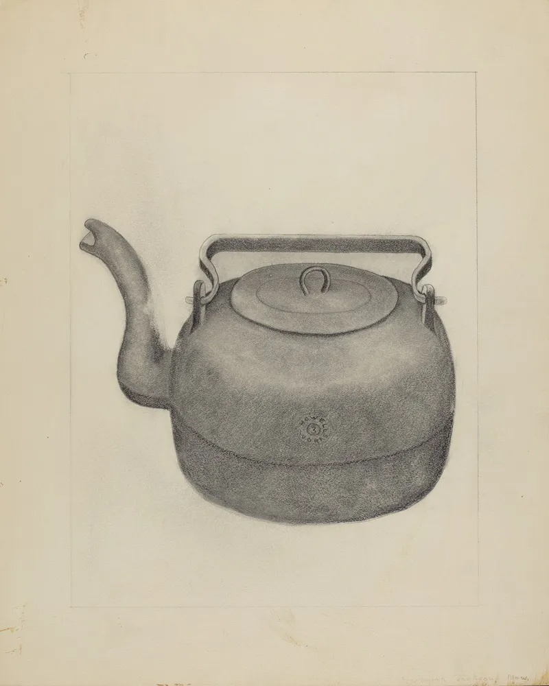 Iron Tea Kettle by Frederick Jackson - Canvas Print