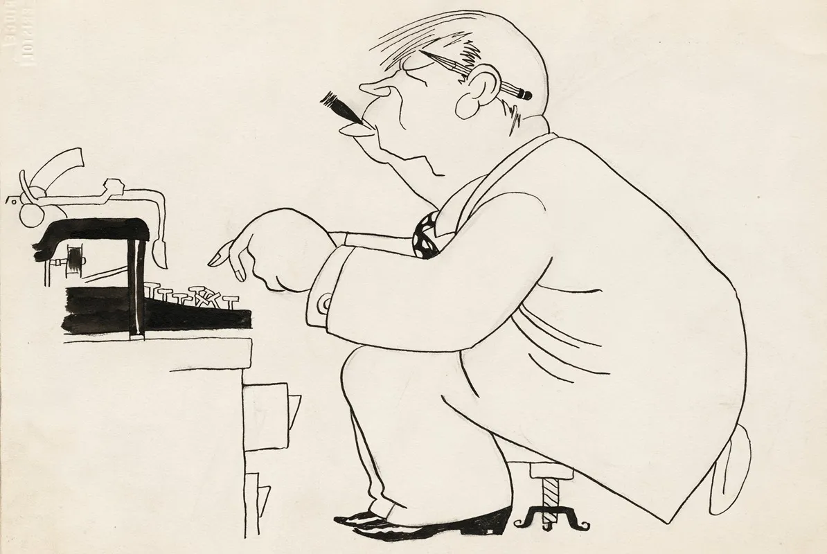 Irvin Shrewsbury Cobb by Walter K. Kinstler - Canvas Print