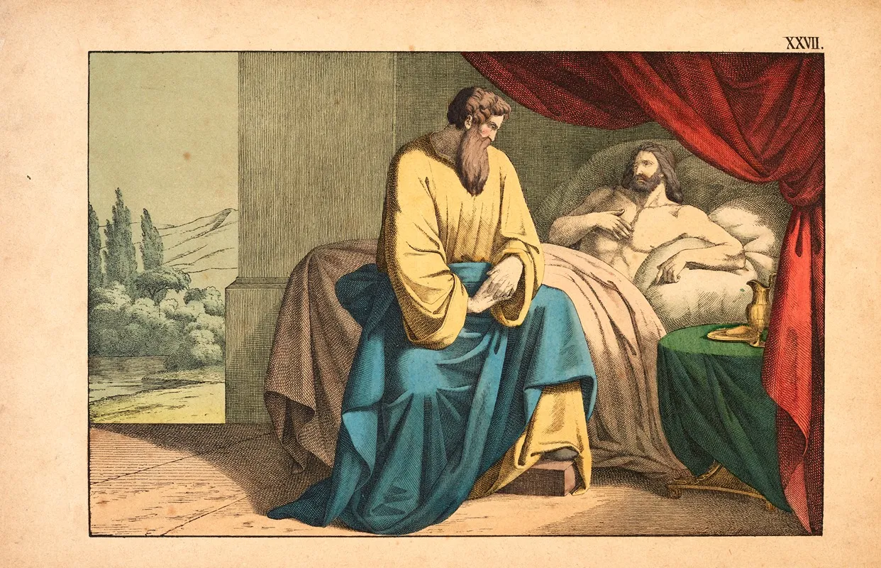 Isaiah And Hezekiah by Theodor Eckardt - Canvas Print