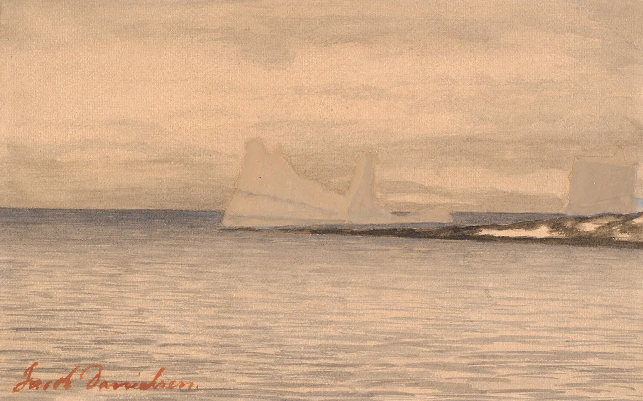 Isbjerge by Jacob Danielsen - Canvas Print
