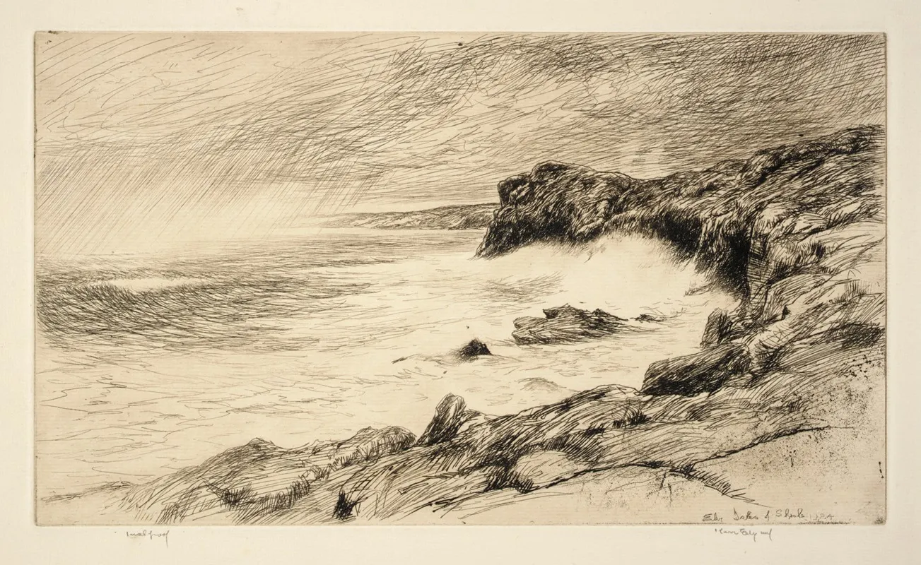 Isles Of Shoals 2 by Kerr Eby - Canvas Print