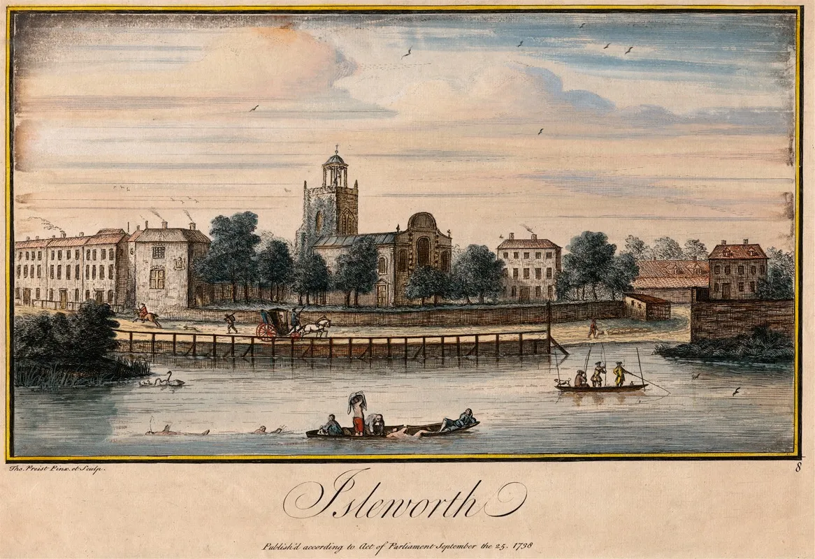 Isleworth by Thomas Preist - Canvas Print