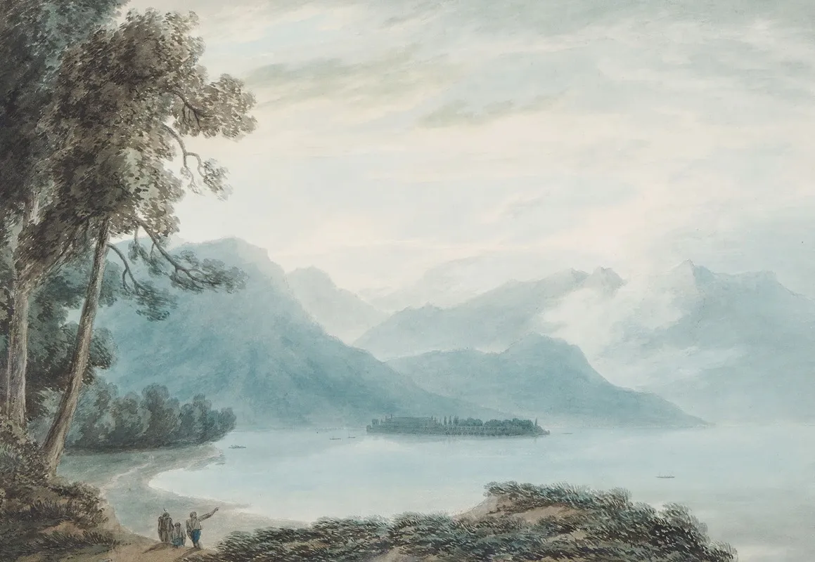 Isola Bella Lago Maggiore 2 by John Robert Cozens - Canvas Print