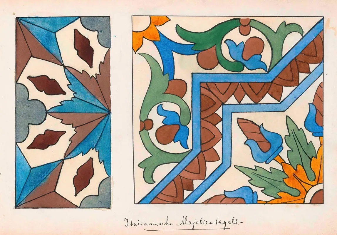 Italiaanse Majolicategels