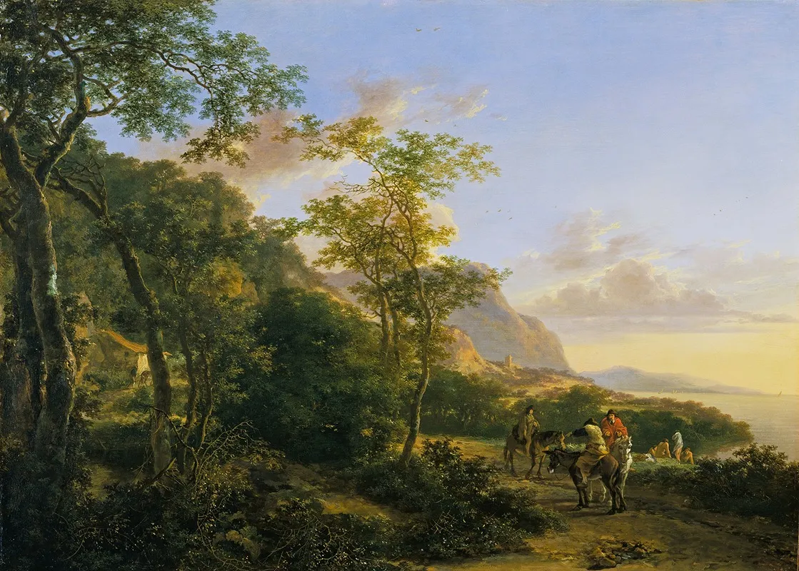 Italian Coast Scene by Jan Both - Canvas Print