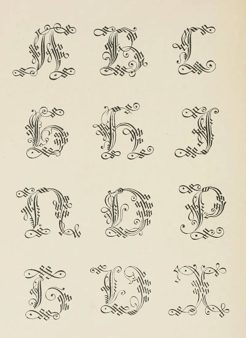 Italian Gothic Initials