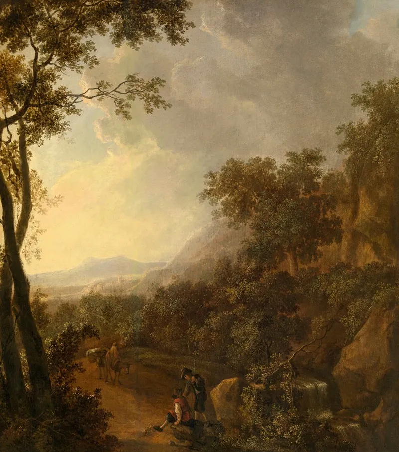 Italian Landscape 50 by Willem de Heusch - Canvas Print