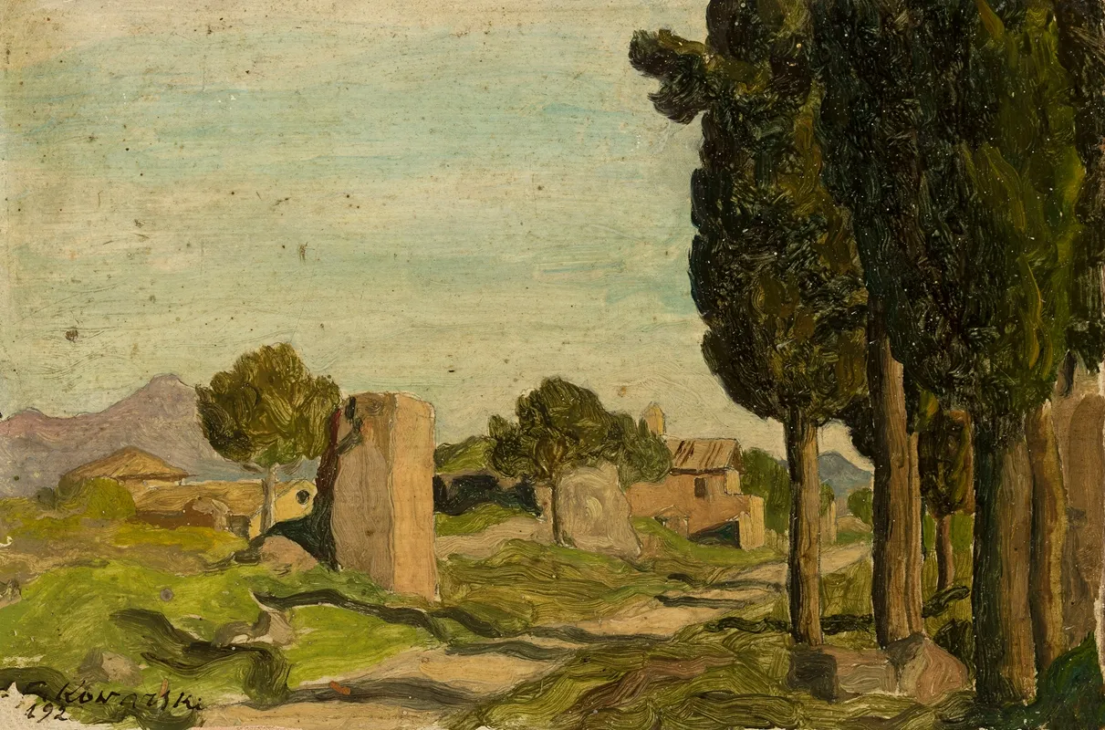 Italian Landscape Rome Via Appia
