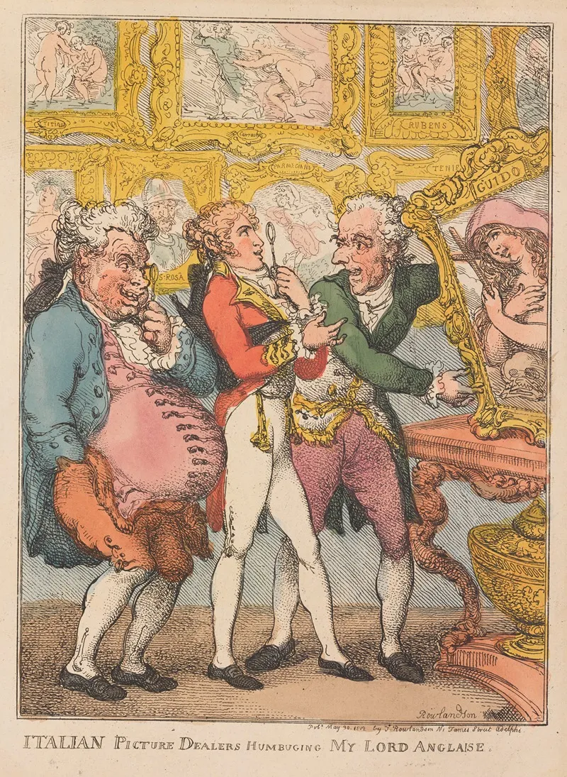 Italian Picture Dealers Humbuging My Lord Anglaise