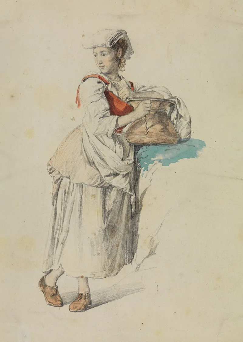 Italienerin Mit Krug