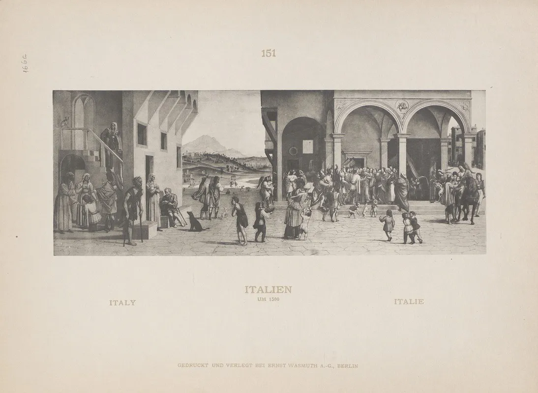 Italy 11 by Adolf Rosenberg - Canvas Print