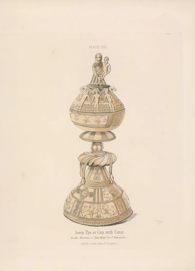 Ivory Cup by William Bell Scott - Canvas Print