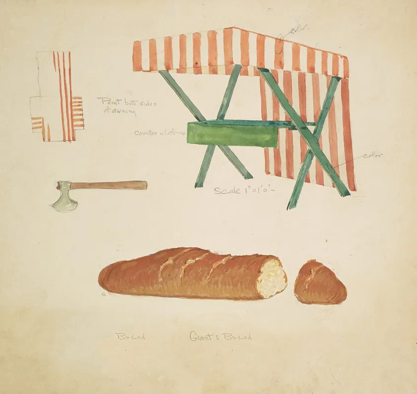Jack And The Beanstalk Props 4 Giants Bread Axe Awning