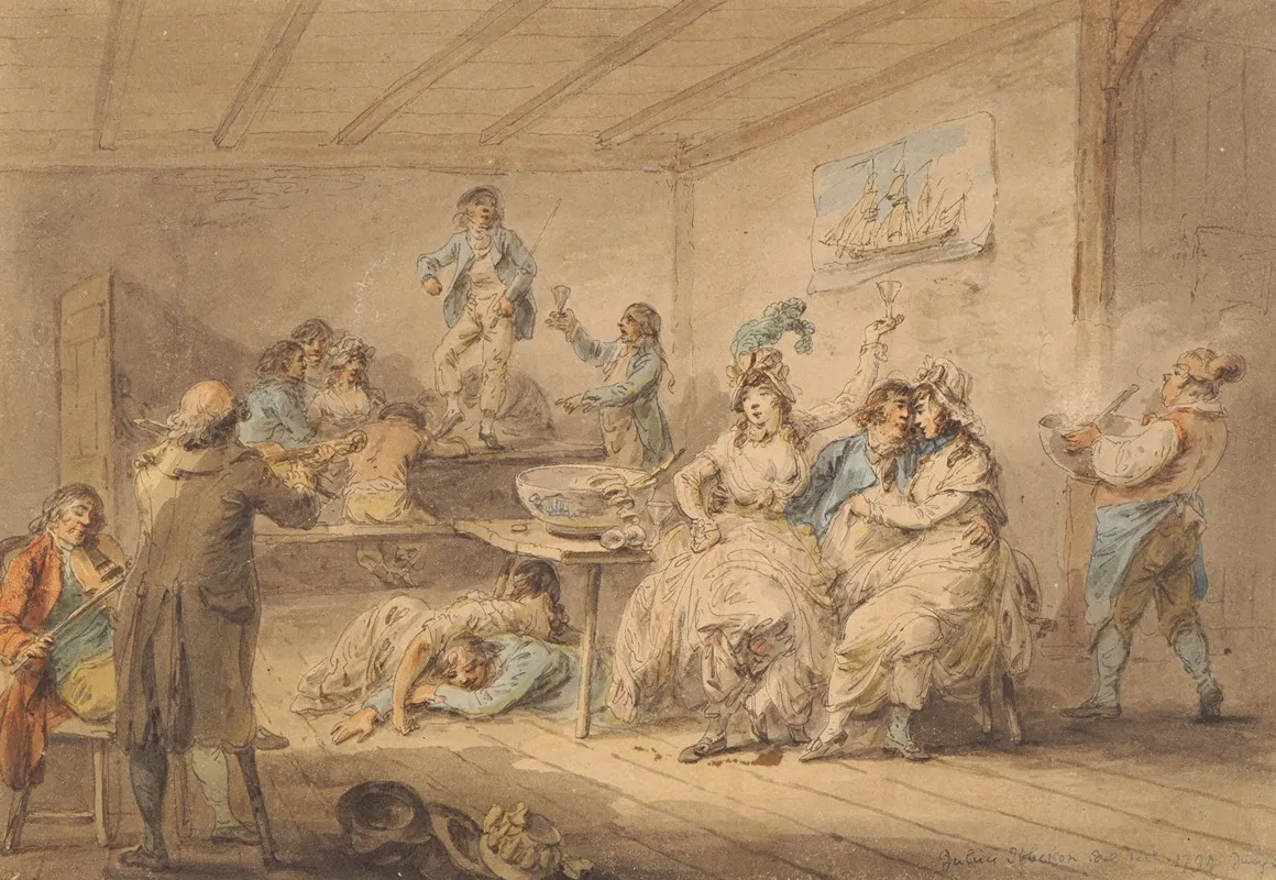 Jack Ashore Sailors Carousing