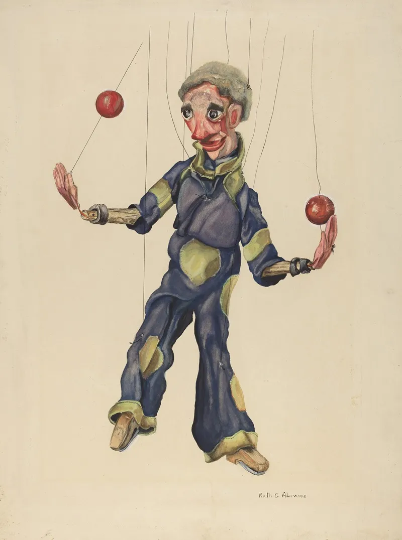 Jack The Nimble Juggler by Ruth Abrams - Canvas Print