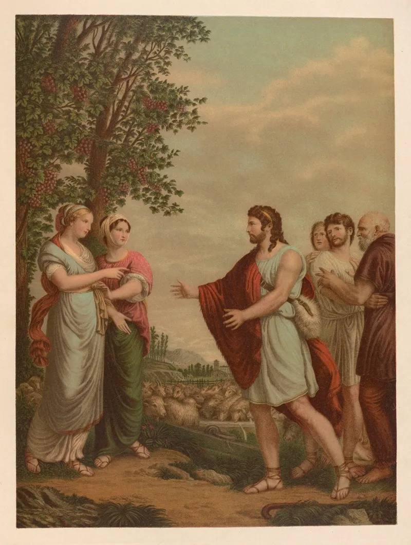 Jacob With Leah And Rachel