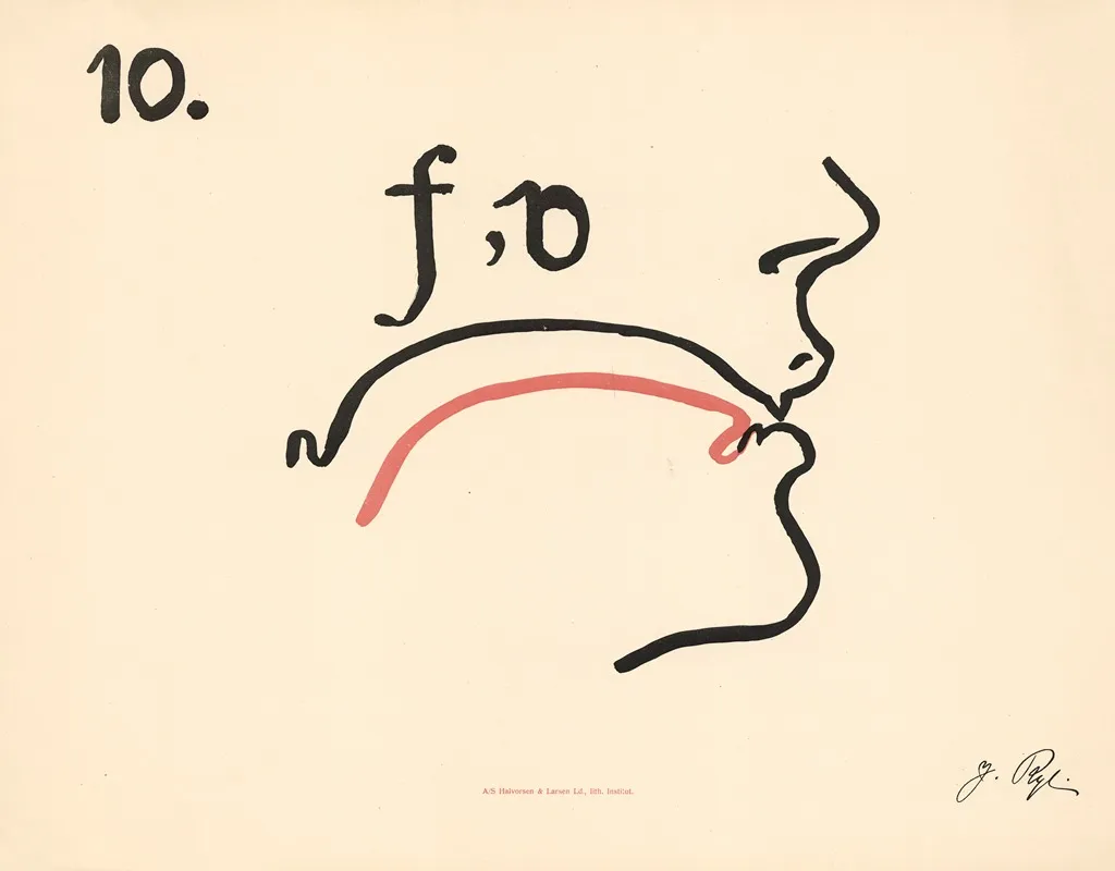 Jacobine Ryes Phonetic Plates Pl 10 by Jacobine Rye - Canvas Print
