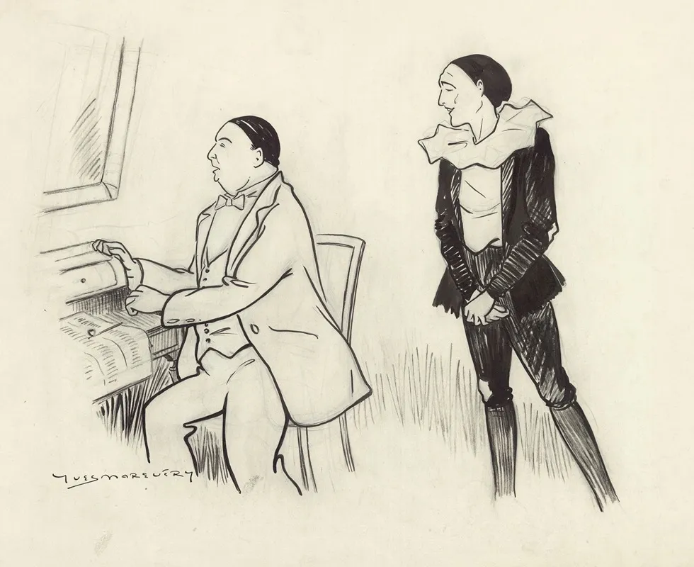 Jacquinet Et Sahary Djeli Dans Lenfant Prodigue De Michel Carre by Yves Marevéry - Canvas Print