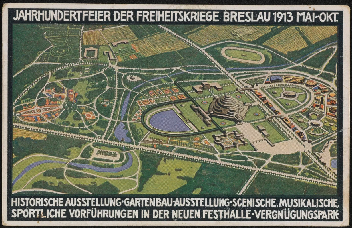 Jahrhundertfeier Der Freiheitskriege Breslau 1913 Mai Okt