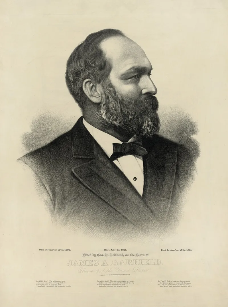 James A Garfield by John H. Bufford's &amp; Sons - Canvas Print