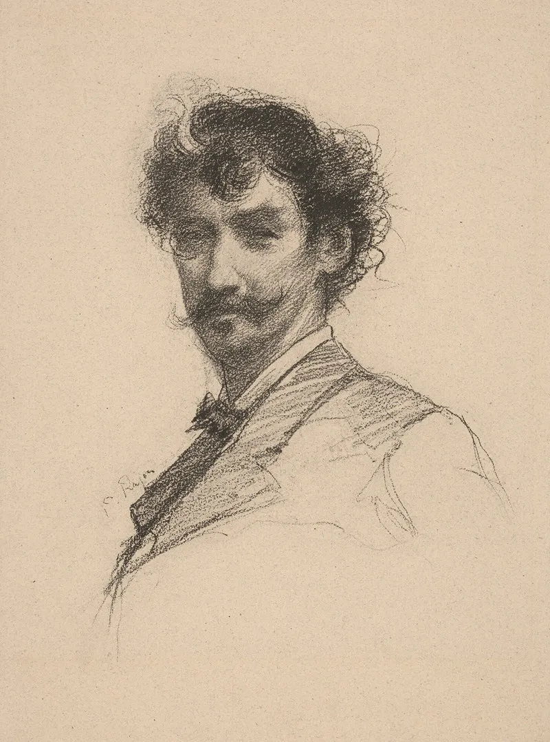 James Abbott Mcneill Whistler 5 by Paul Adolphe Rajon - Canvas Print