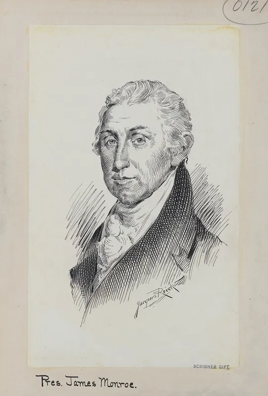 James Monroe 6 by Jacques Reich - Canvas Print