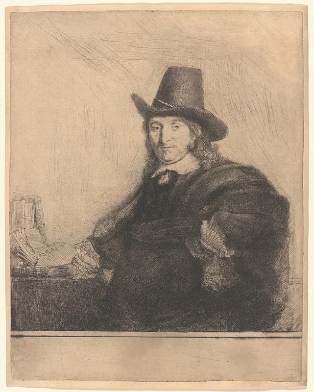 Jan Asselijn Painter Krabbetje by Rembrandt van Rijn - Canvas Print