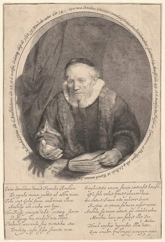 Jan Cornelis Sylvius Preacher 2 by Rembrandt van Rijn - Canvas Print