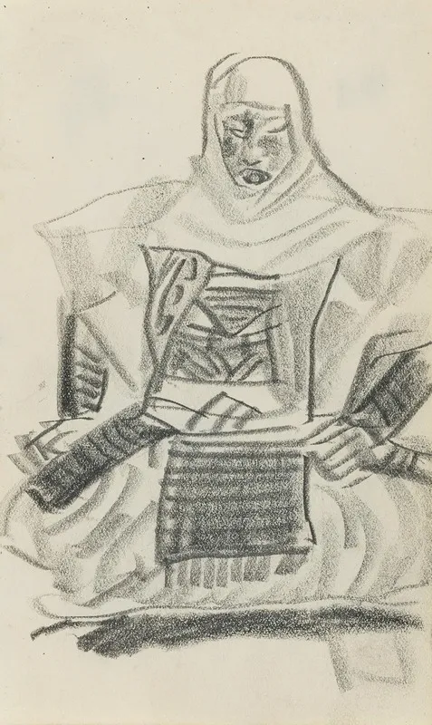 Japanese Figure 4 by Alexandre Jacovleff - Canvas Print