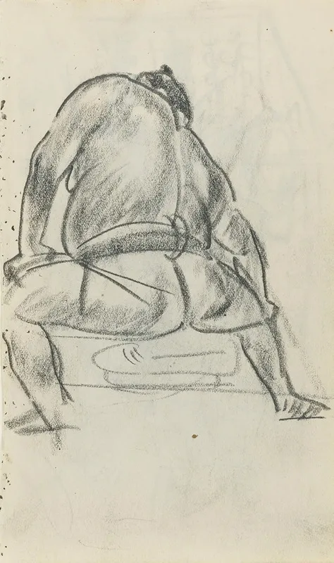 Japanese Figure 5 by Alexandre Jacovleff - Canvas Print