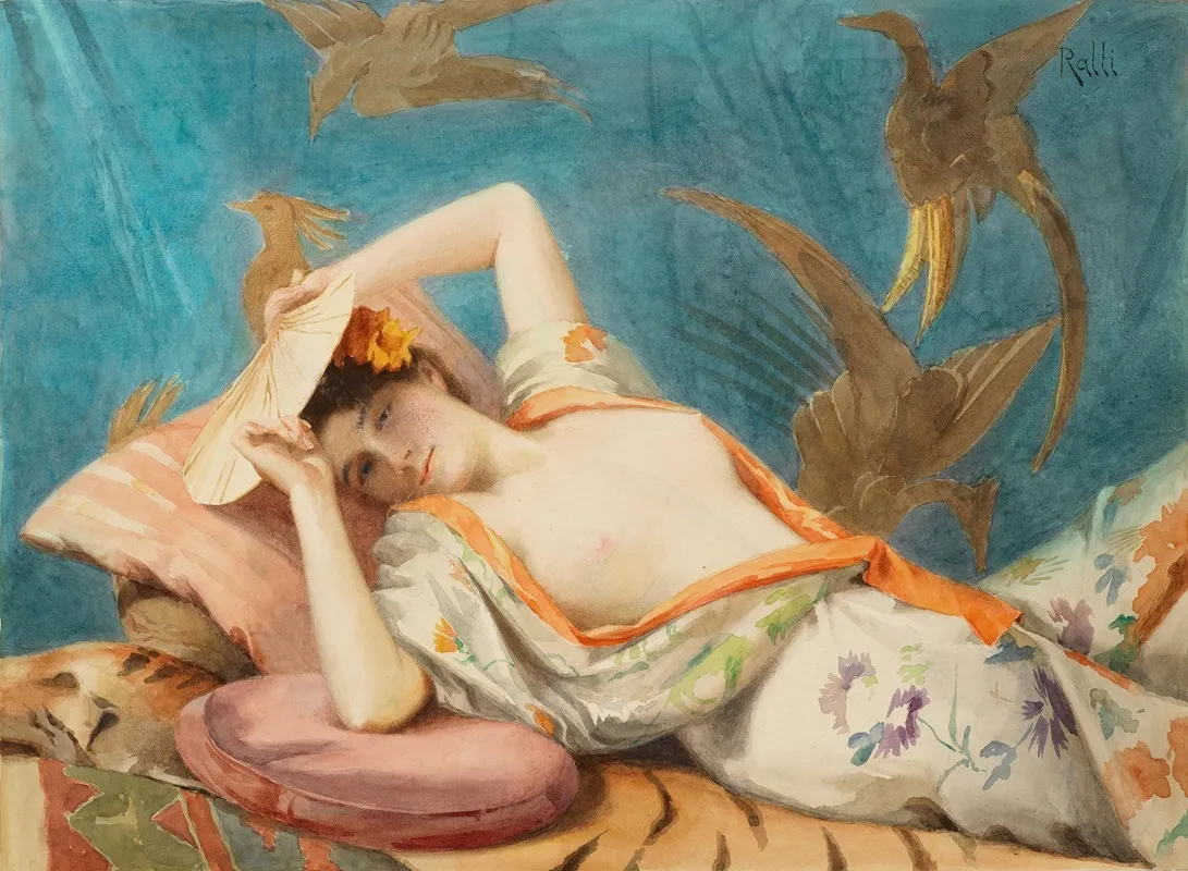 Japonairie by Theodoros Ralli - Canvas Print