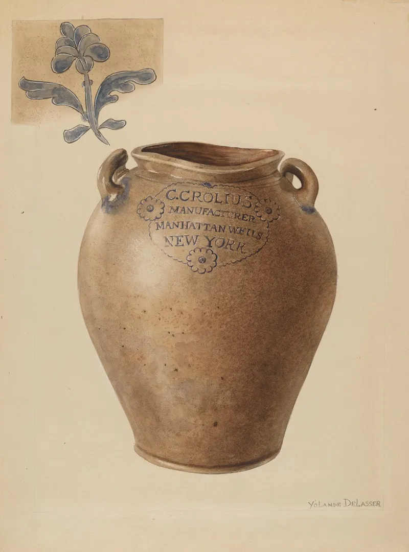 Jar 104 by Yolande Delasser - Canvas Print