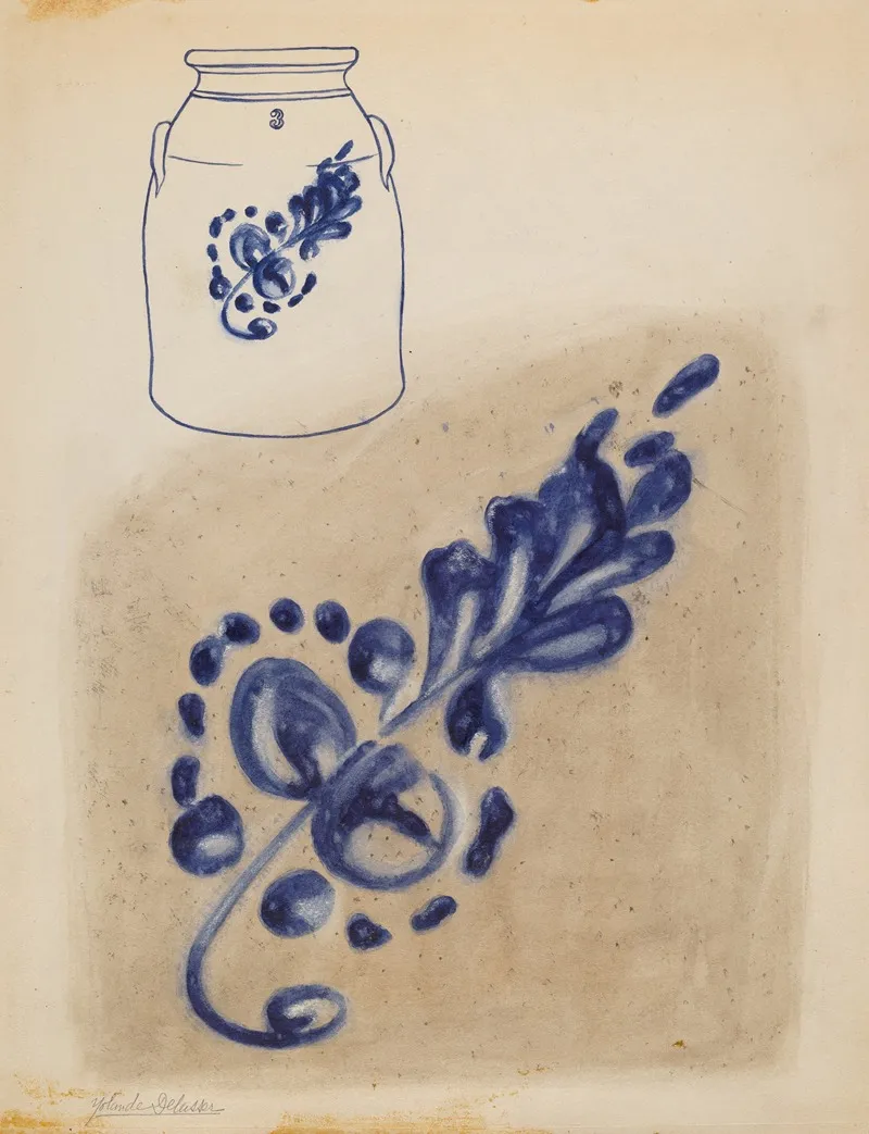 Jar 110 by Yolande Delasser - Canvas Print