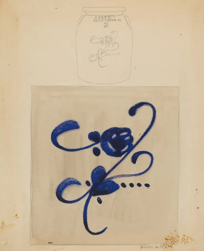 Jar 116 by Yolande Delasser - Canvas Print