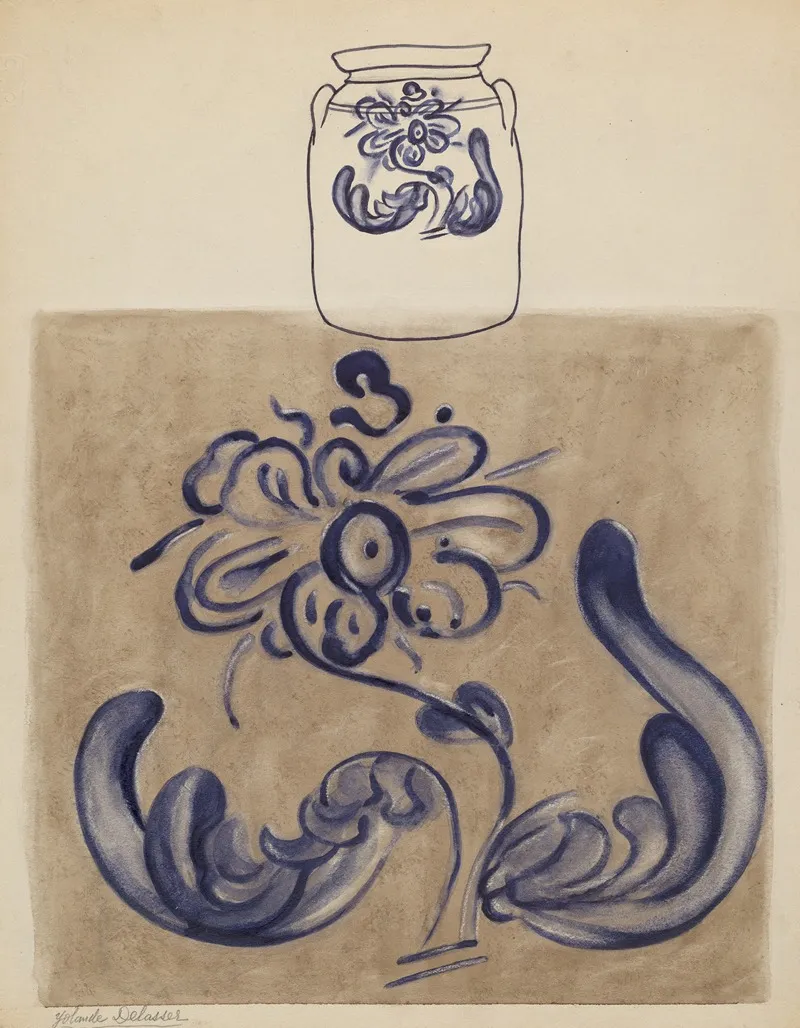 Jar 123 by Yolande Delasser - Canvas Print