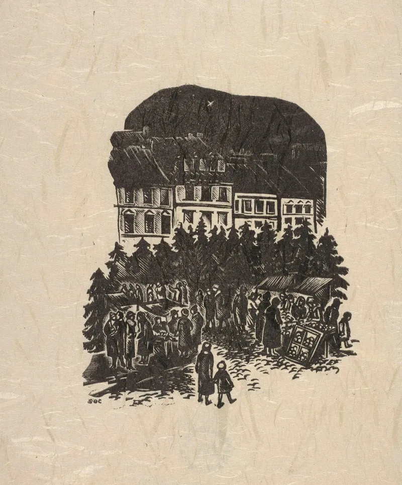 Jarmark Bozonarodzeniowy Na Rynku Starego Miasta W Warszawie