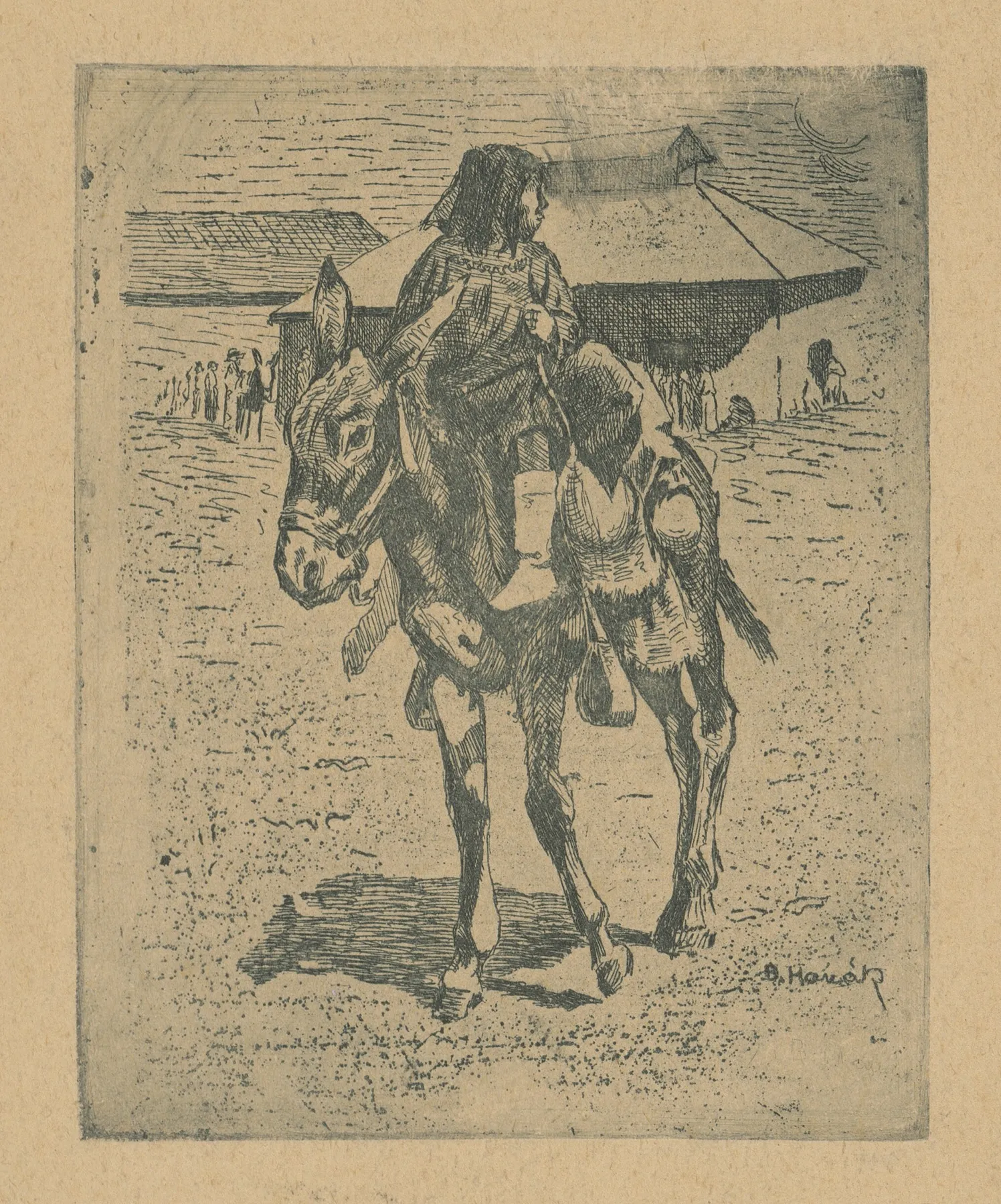 Jazdec by Bohumil Hanák - Canvas Print