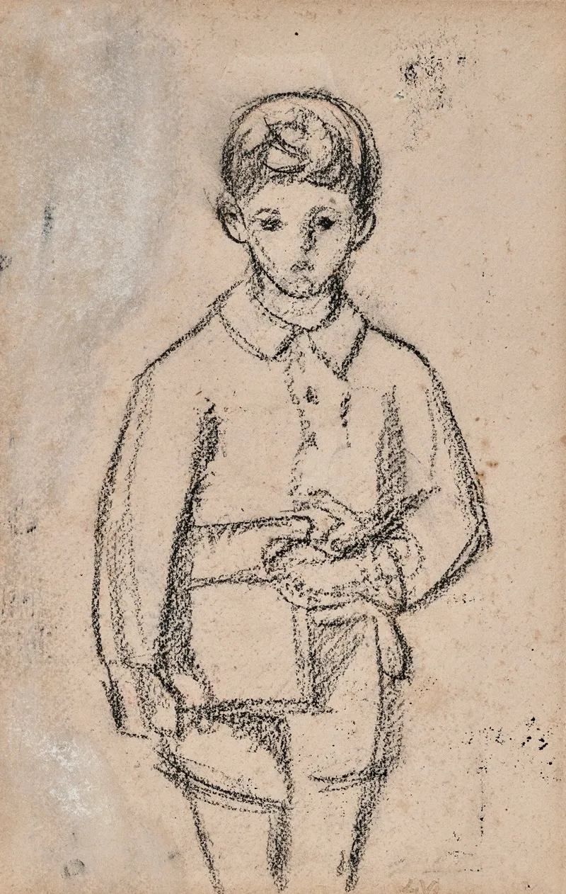 Jean Portant Son Cartable by Louis Valtat - Canvas Print