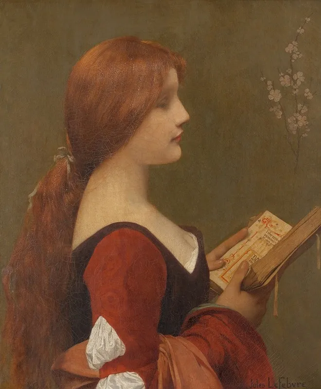 Jeanne La Rousse 2 by Jules Joseph Lefebvre - Canvas Print