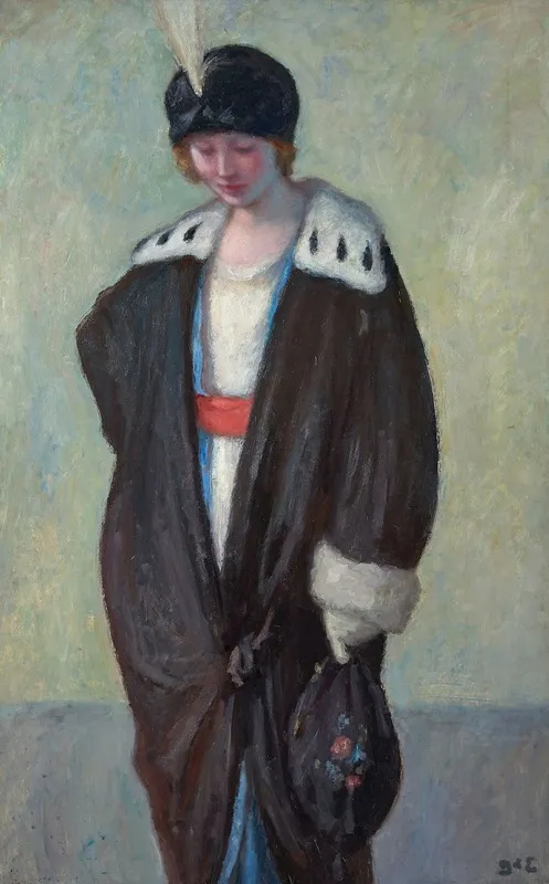 Jeanne Modiste by Georges d'Espagnat - Canvas Print