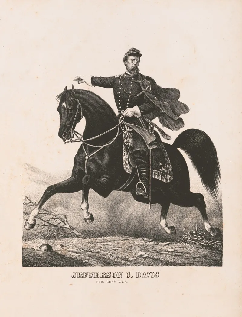 Jefferson Columbus Davis by Ehrgott, Forbriger &amp; Company - Canvas Print
