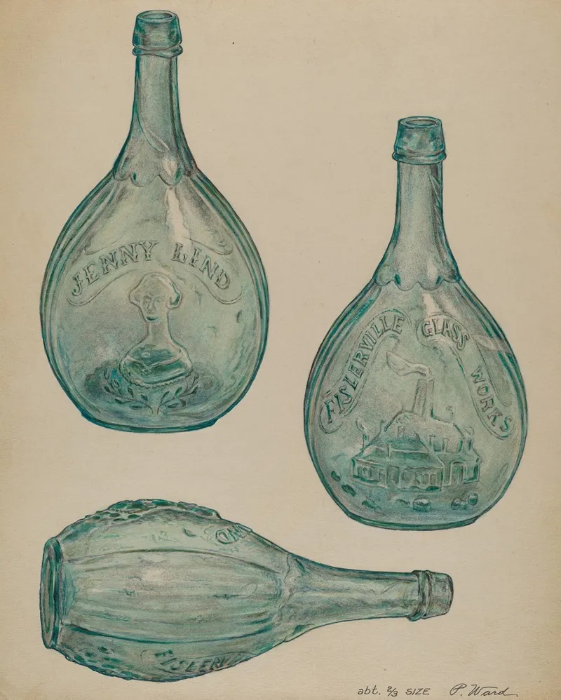 Jenny Lind Bottle by Paul Ward - Canvas Print