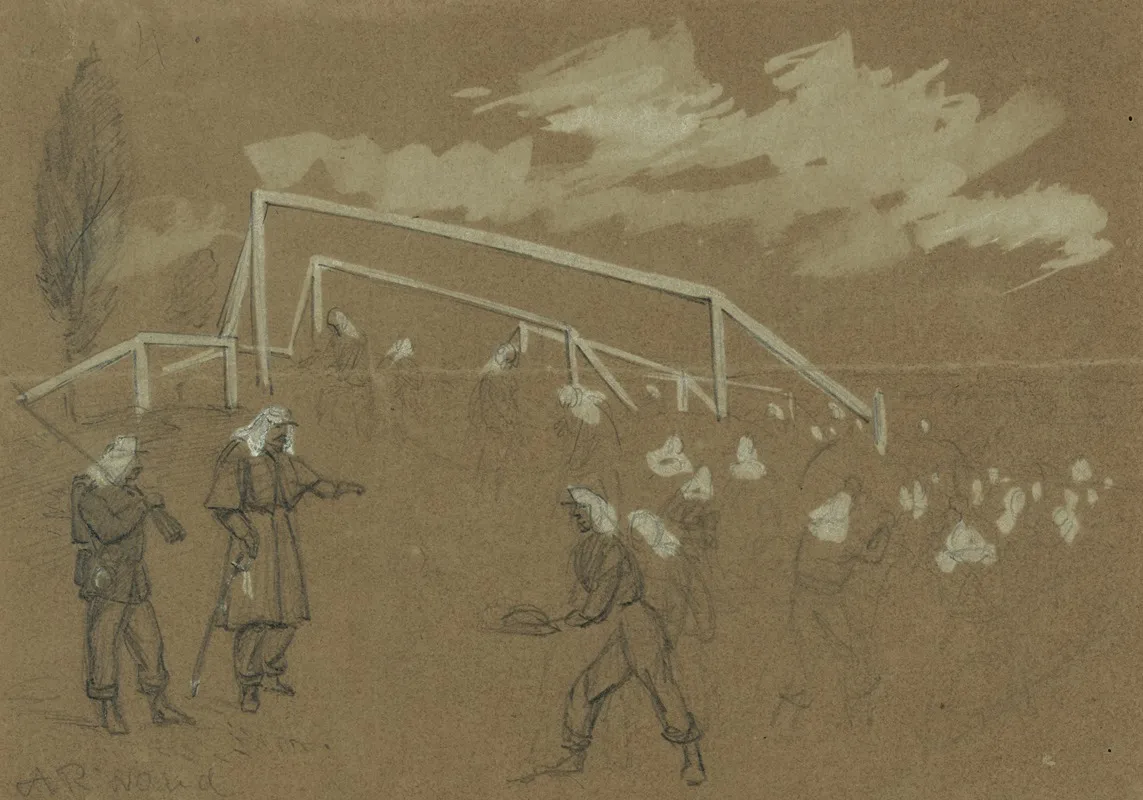 Jersey Troops Breaking The Ground For A Fort To Defend Washington On Virginia Soil Near The Long Bridge