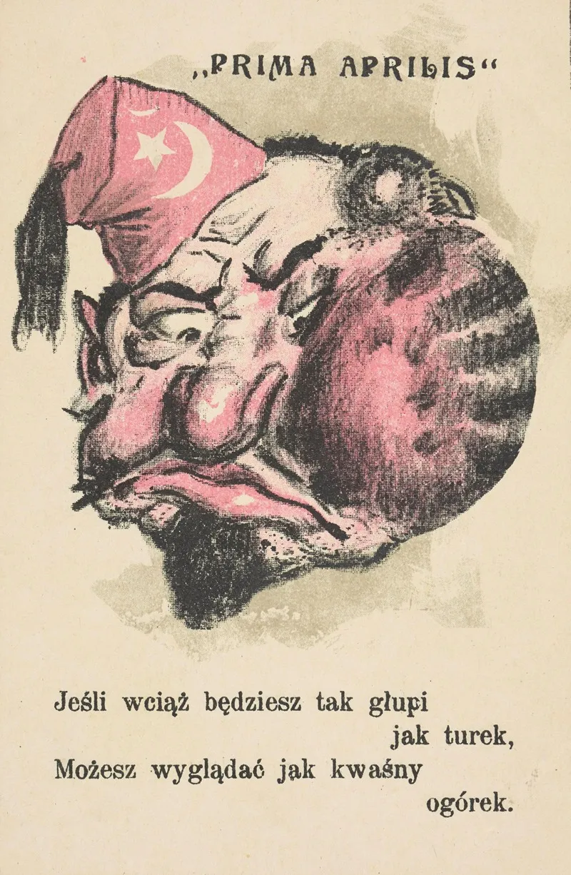 Jesli Wciaz Bedziesz Tak Glupi Jak Turek Mozesz Wygladac Jak Kwasny Ogorek by Lit. i Druk. S. Zabor. i L. Popończyk - Canvas Print