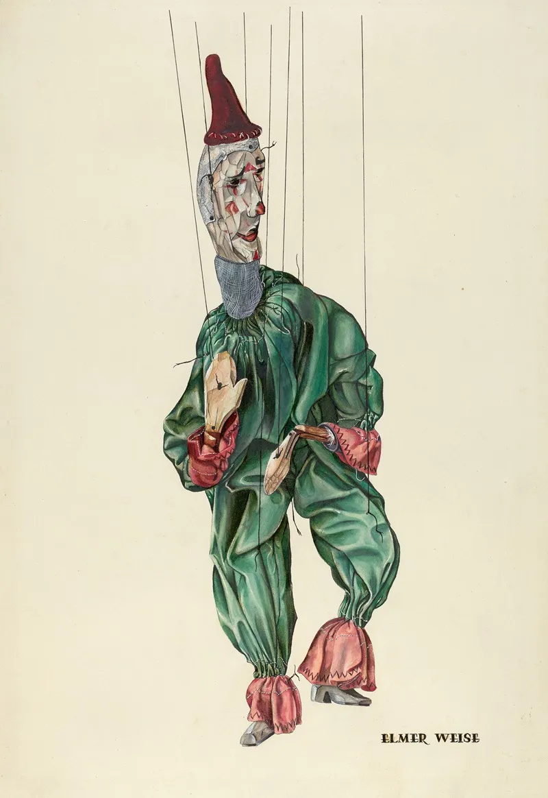 Jester 3 by Elmer Weise - Canvas Print