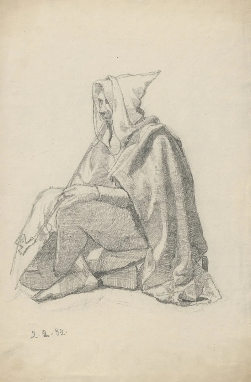 Jester Smoking A Pipe