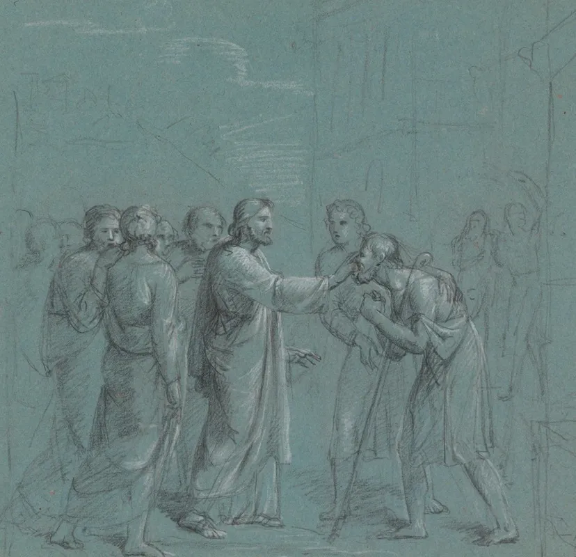 Jesus Healing A Blind Man